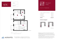 1 pokój, mieszkanie 82,70 m², piętro 2, oferta nr 4.A.2.05, Murapol Helio - Etap II, Toruń, Wrzosy, JAR, ul. Heweliusza