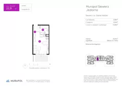 1 pokój, mieszkanie 25,90 m², piętro 3, oferta nr 25.A.3.3, Murapol Siewierz Jeziorna, Siewierz, ul. Jeziorna