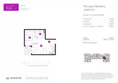 1 pokój, mieszkanie 35,56 m², parter, oferta nr 25.B.0.4, Murapol Siewierz Jeziorna, Siewierz, ul. Jeziorna