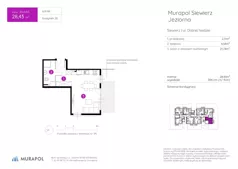 1 pokój, mieszkanie 28,43 m², parter, oferta nr 26.A.0.3, Murapol Siewierz Jeziorna, Siewierz, ul. Jeziorna