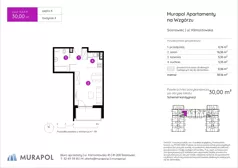 1 pokój, mieszkanie 30,00 m², piętro 4, oferta nr 4.A.4.11, Murapol Apartamenty Na Wzgórzu, Sosnowiec, Sielec, ul. Klimontowska