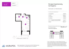 1 pokój, mieszkanie 30,06 m², piętro 5, oferta nr 4.A.5.10, Murapol Apartamenty Na Wzgórzu, Sosnowiec, Sielec, ul. Klimontowska