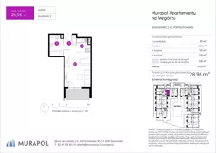 1 pokój, mieszkanie 28,96 m², parter, oferta nr 5.A.0.16, Murapol Apartamenty Na Wzgórzu, Sosnowiec, Sielec, ul. Klimontowska