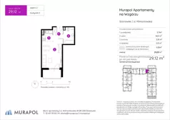 1 pokój, mieszkanie 29,12 m², piętro 2, oferta nr 5.B.2.14, Murapol Apartamenty Na Wzgórzu, Sosnowiec, Sielec, ul. Klimontowska