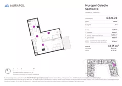 1 pokój, mieszkanie 40,16 m², piętro 3, oferta nr 2.A.3.10, Murapol Osiedle Szafirove, Gliwice, Stare Gliwice, ul. Szafirowa