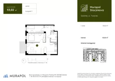 1 pokój, apartament inwestycyjny 53,02 m², parter, oferta nr 3.D.0.03, Murapol Stoczniova, Gdańsk, Młyniska, ul. Twarda