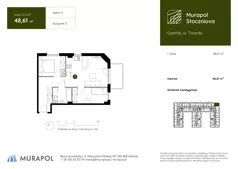 1 pokój, apartament inwestycyjny 48,61 m², piętro 2, oferta nr 3.E.2.07, Murapol Stoczniova, Gdańsk, Młyniska, ul. Twarda