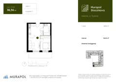1 pokój, apartament inwestycyjny 36,56 m², piętro 1, oferta nr 2.A.1.05, Murapol Stoczniova - Etap II, Gdańsk, Młyniska, ul. Twarda