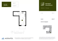 1 pokój, apartament inwestycyjny 26,86 m², piętro 4, oferta nr 2.B.4.10, Murapol Stoczniova - Etap II, Gdańsk, Młyniska, ul. Twarda