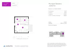 2 pokoje, mieszkanie 35,65 m², piętro 3, oferta nr 25.A.3.2, Murapol Siewierz Jeziorna, Siewierz, ul. Jeziorna