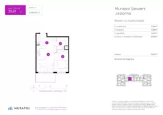 2 pokoje, mieszkanie 35,81 m², piętro 2, oferta nr 25.A.2.2, Murapol Siewierz Jeziorna - Budynek 25 i 26, Siewierz, ul. Jeziorna