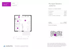 2 pokoje, mieszkanie 44,42 m², parter, oferta nr 26.A.0.5, Murapol Siewierz Jeziorna, Siewierz, ul. Jeziorna