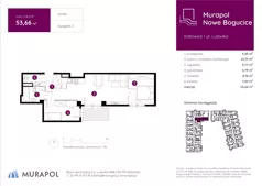 2 pokoje, mieszkanie 53,66 m², parter, oferta nr 2.A.0.01, Murapol Nowe Bogucice, Katowice, Bogucice, ul. Ludwika