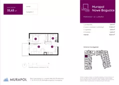 2 pokoje, mieszkanie 33,63 m², parter, oferta nr 2.A.0.10, Murapol Nowe Bogucice, Katowice, Bogucice, ul. Ludwika