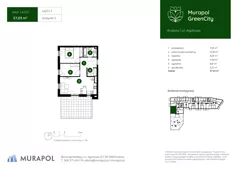 3 pokoje, mieszkanie 57,03 m², piętro 3, oferta nr 2.A.3.02, Murapol GreenCity, Kraków, Bieżanów-Prokocim, Osiedle Złocień, ul. Agatowa