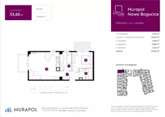 3 pokoje, mieszkanie 53,60 m², parter, oferta nr 2.A.0.12, Murapol Nowe Bogucice, Katowice, Bogucice, ul. Ludwika