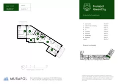 4 pokoje, mieszkanie 68,45 m², parter, oferta nr 1.C.0.01, Murapol GreenCity, Kraków, Bieżanów-Prokocim, Osiedle Złocień, ul. Agatowa