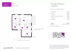4 pokoje, mieszkanie 54,14 m², piętro 3, oferta nr 26.A.3.7, Murapol Siewierz Jeziorna, Siewierz, ul. Jeziorna
