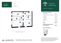 4 pokoje, mieszkanie 63,03 m², parter, oferta nr 4.A.0.02, Murapol Mateczniq, Kraków, Podgórze, Mateczny, ul. Rydlówka