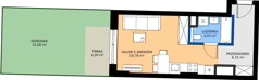 1 pokój, mieszkanie 30,54 m², parter, oferta nr 1.B.0.03, Murapol Forum, Łódź, Śródmieście, ul. Targowa