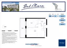 2 pokoje, apartament 34,50 m², piętro 4, oferta nr L415, Bel Mare Home, Międzyzdroje, ul. Nowomyśliwska