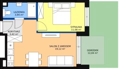2 pokoje, apartament 37,70 m², parter, oferta nr F.110, Bel Mare, Międzyzdroje, ul. Nowomyśliwska