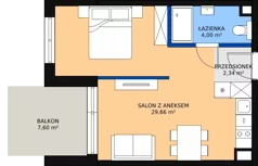 1 pokój, apartament 36,17 m², parter, oferta nr F.111, Bel Mare, Międzyzdroje, ul. Nowomyśliwska
