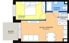 2 pokoje, mieszkanie 38,72 m², piętro 4, oferta nr F.530, Bel Mare, Międzyzdroje, ul. Nowomyśliwska