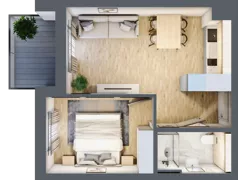 2 pokoje, apartament 33,65 m², piętro 1, oferta nr L101, Bel Mare Home, Międzyzdroje, ul. Nowomyśliwska