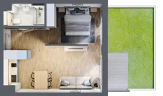2 pokoje, mieszkanie 36,18 m², piętro 1, oferta nr L112, Bel Mare Home, Międzyzdroje, ul. Nowomyśliwska