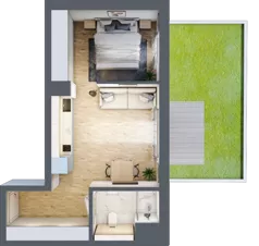 2 pokoje, apartament 36,12 m², piętro 2, oferta nr L208, Bel Mare Home, Międzyzdroje, ul. Nowomyśliwska