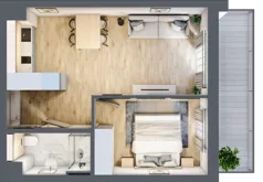 2 pokoje, apartament 38,14 m², piętro 1, oferta nr L138, Bel Mare Home, Międzyzdroje, ul. Nowomyśliwska