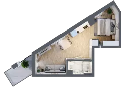 2 pokoje, apartament 32,89 m², piętro 1, oferta nr L143, Bel Mare Home, Międzyzdroje, ul. Nowomyśliwska