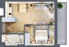 2 pokoje, apartament 37,82 m², piętro 2, oferta nr L240, Bel Mare Home, Międzyzdroje, ul. Nowomyśliwska