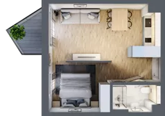 2 pokoje, mieszkanie 33,33 m², piętro 2, oferta nr L241, Bel Mare Home, Międzyzdroje, ul. Nowomyśliwska