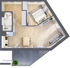 2 pokoje, apartament 49,27 m², piętro 5, oferta nr L538, Bel Mare Home, Międzyzdroje, ul. Nowomyśliwska