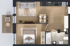 2 pokoje, mieszkanie 41,71 m², piętro 1, oferta nr 2.M.12, Incepti Gaj 2, Wrocław, Gaj, Krzyki, ul. Żegiestowska 5
