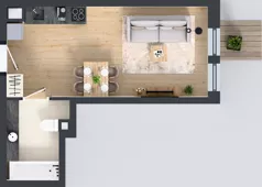 1 pokój, mieszkanie 29,50 m², piętro 1, oferta nr 2.M.15, Incepti Gaj 2, Wrocław, Gaj, Krzyki, ul. Żegiestowska 5