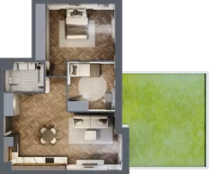 3 pokoje, mieszkanie 62,31 m², parter, oferta nr 1.M.11, Incepti Gaj 2, Wrocław, Gaj, Krzyki, ul. Żegiestowska 5