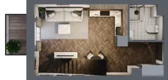 3 pokoje, mieszkanie 62,07 m², piętro 3, oferta nr 4.M.14, Incepti Gaj 2, Wrocław, Gaj, Krzyki, ul. Żegiestowska 5