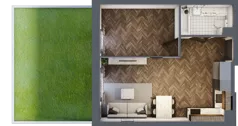 2 pokoje, mieszkanie 44,16 m², parter, oferta nr 1.M.06, Incepti Gaj 2, Wrocław, Gaj, Krzyki, ul. Żegiestowska 5