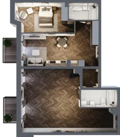 4 pokoje, mieszkanie 91,34 m², piętro 1, oferta nr 2.M.03, Incepti Gaj 2, Wrocław, Gaj, Krzyki, ul. Żegiestowska 5