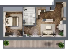 2 pokoje, mieszkanie 38,97 m², piętro 3, oferta nr 4.M.15, Incepti Gaj 2, Wrocław, Gaj, Krzyki, ul. Żegiestowska 5