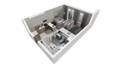 1 pokój, mieszkanie 33,87 m², parter, oferta nr C.45, Osiedle Salvia, Warszawa, Białołęka, Kobiałka, ul. Mańkowska