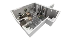 2 pokoje, mieszkanie 38,40 m², parter, oferta nr A.10, Osiedle Salvia, Warszawa, Białołęka, Kobiałka, ul. Mańkowska