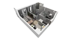 2 pokoje, mieszkanie 38,00 m², piętro 2, oferta nr A.36, Osiedle Salvia, Warszawa, Białołęka, Kobiałka, ul. Mańkowska