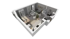 2 pokoje, mieszkanie 45,71 m², parter, oferta nr A.48, Osiedle Salvia, Warszawa, Białołęka, Kobiałka, ul. Mańkowska