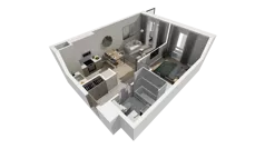 2 pokoje, mieszkanie 39,15 m², piętro 2, oferta nr A.66, Osiedle Salvia, Warszawa, Białołęka, Kobiałka, ul. Mańkowska