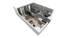 2 pokoje, mieszkanie 39,15 m², piętro 2, oferta nr A.66, Osiedle Salvia, Warszawa, Białołęka, Kobiałka, ul. Mańkowska