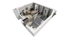 2 pokoje, mieszkanie 41,49 m², parter, oferta nr B.04, Osiedle Salvia, Warszawa, Białołęka, Kobiałka, ul. Mańkowska